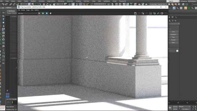 3DS Max - Vray Frame Buffer - Real Zoom explained смотреть онлайн