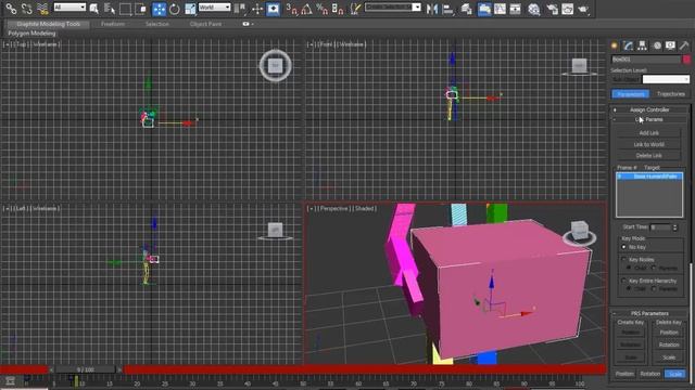 3ds MAX - Link Constraint tutorial смотреть онлайн