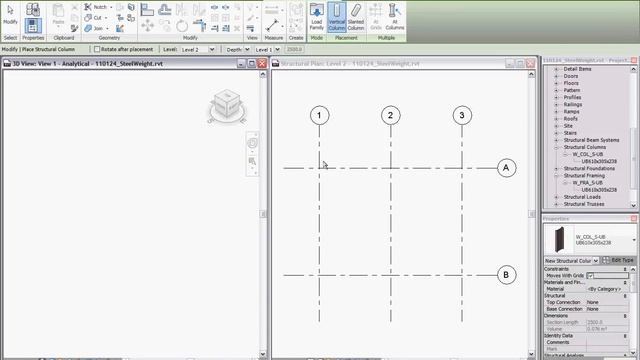 Revit Structure - Steel Weight - Another method смотреть онлайн
