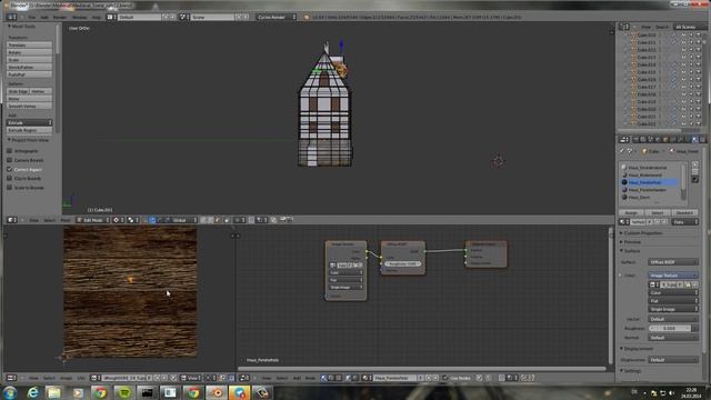 Timelapse MEDIEVAL Residence- Texturing in Blender Cycles [Part 11] смотреть онлайн