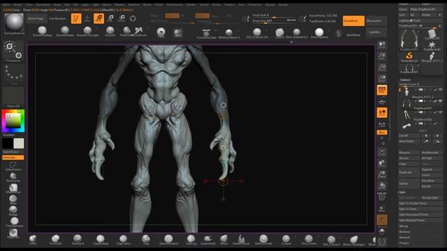 Alien Creature sketch Zbrush vid 3 смотреть онлайн