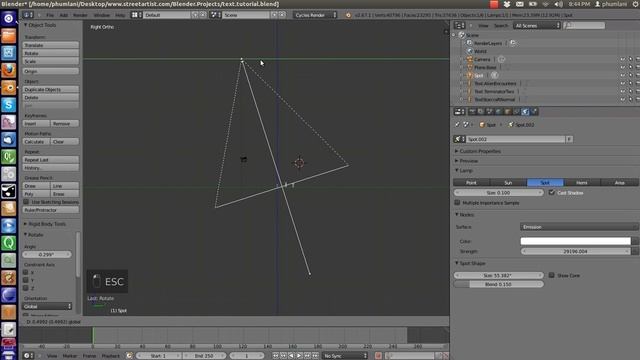 03-Model 3D text-Street Artist Blender 2.67a tutorial смотреть онлайн
