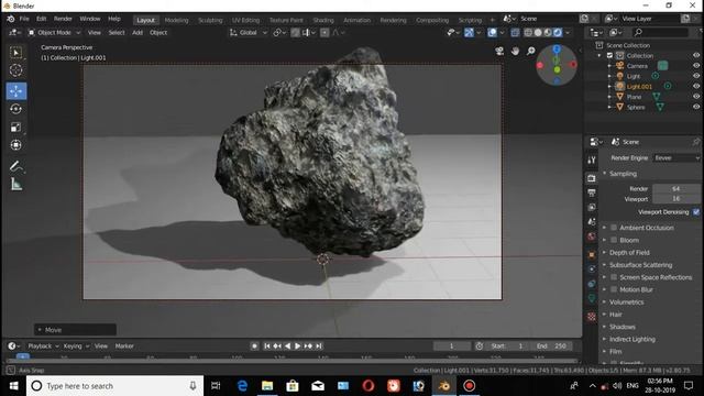 Rock from (Displace)modifiers in BLENDER [2.80] смотреть онлайн