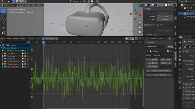 How to add CAMERA SHAKE in Blender смотреть онлайн