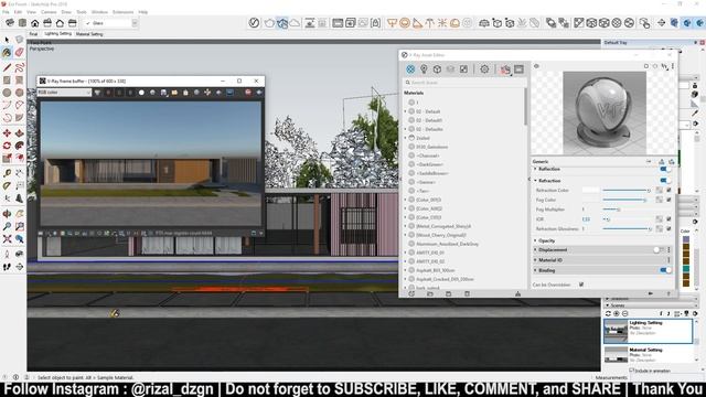 Vray Next Sketchup Exterior Render Tutorial - Box House | Free Download 3D Model смотреть онлайн