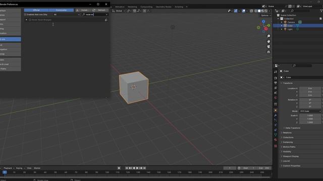 Fluent Materializer Blender 001 Add Node Wrangler Preferences Add-ons смотреть онлайн
