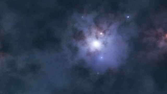 Slow Orbit Through a Dusty Blue Nebula смотреть онлайн