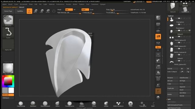 Alternatives to the clip brushes in ZbrushCore смотреть онлайн