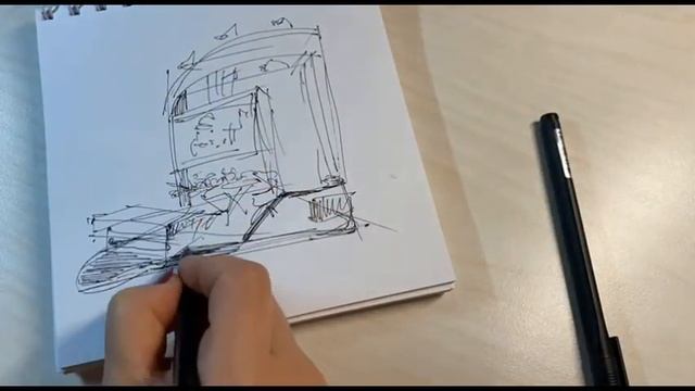 Ink Drawing Sketch - Архитектурный скетчинг для дизайнеров смотреть онлайн