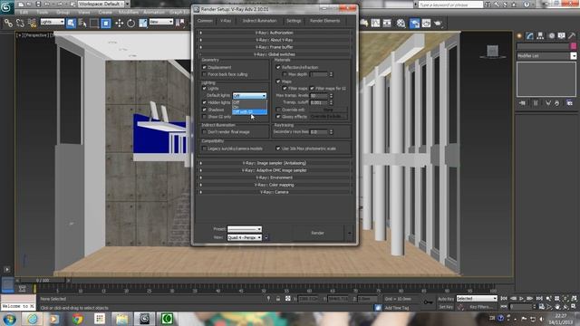 3dsMax - Vray Render Engine Setup смотреть онлайн