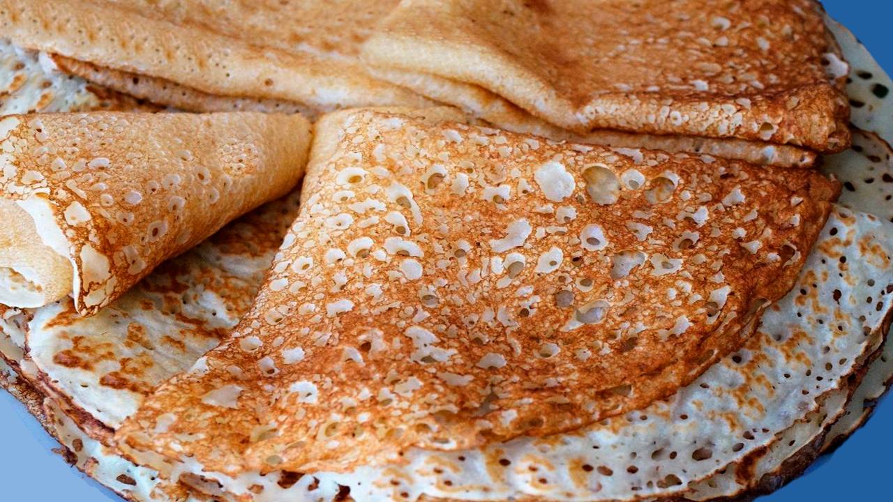 Самые идеальные , самые нежные, самые вкусные для любой начинки 🥞 Блины на молоке и кипятке смотреть онлайн