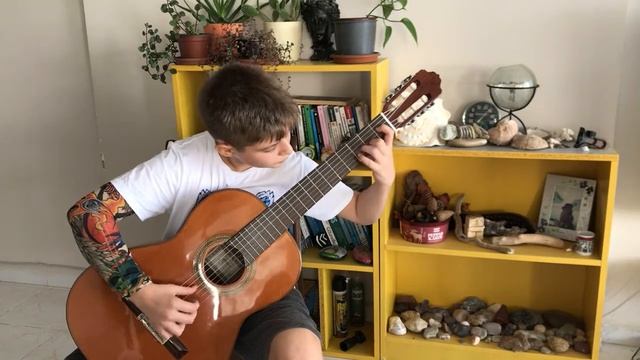 Leo Brouwer “Etudes Simples No.5” Performed By AKIN BARUT