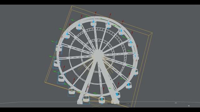 Ferris Wheel Example Using LightWave3D 2020.0.2 Bullet Dynamics смотреть онлайн
