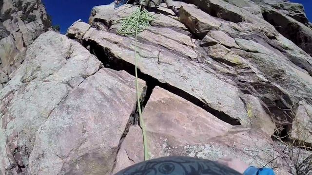 GoPro HERO 3+: Rock Climbing in Eldorado Canyon, CO (Wind Tower) смотреть онлайн