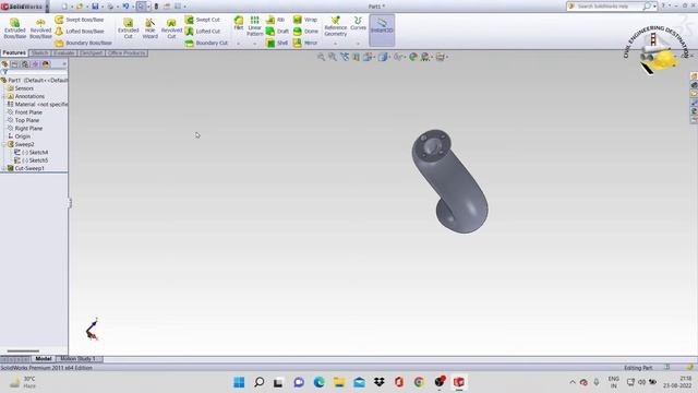 Class 05 Modeling Part 3 Solidworks Online Course Live Class смотреть онлайн
