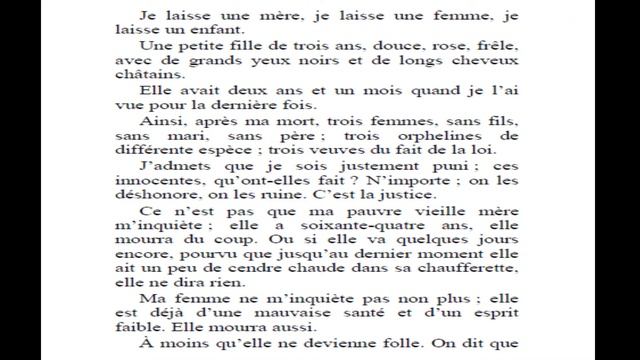 Le dernier jour d'un condamné chapitre 7-8-9-10 смотреть онлайн