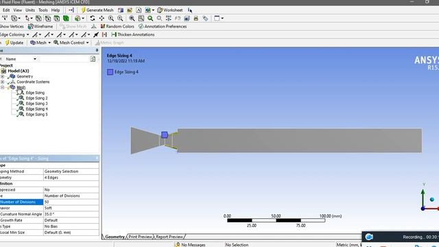 CFD ANALYSIS OF CD NOZZLE AND EFFECTS ON PRESSUREAND VELOCITY FOR SUDDENLY EXPANDED FLOWS | Ansys смотреть онлайн