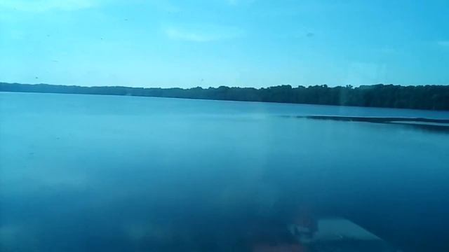 Каунасское море из окон поезда Челябинск-Калининград 3.06.2018 смотреть онлайн