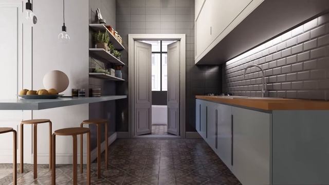 LOFT APARTAMENT BARCELONA CALLE PUJADES | BLENDER EEVEE ANIMATION ARCHVIZ