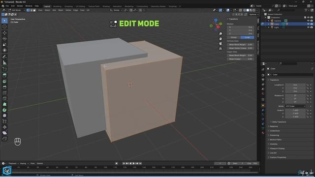 Blender 4.0 Basic 2: Object and Edit Mode смотреть онлайн