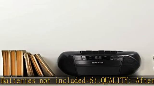 Craig CD6951 Portable Top-Loading CD Boombox with AM/FM Stereo Radio and Cassette Player/Recorder i смотреть онлайн