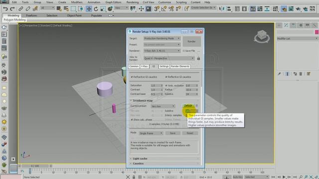 V-Ray basic render settings in 3ds Max смотреть онлайн