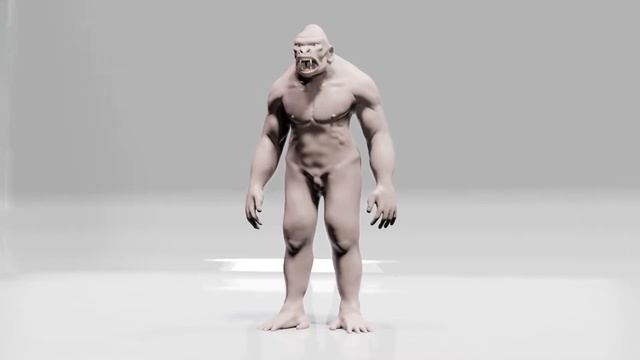 kong Test model and animation with Blender 2.90 смотреть онлайн