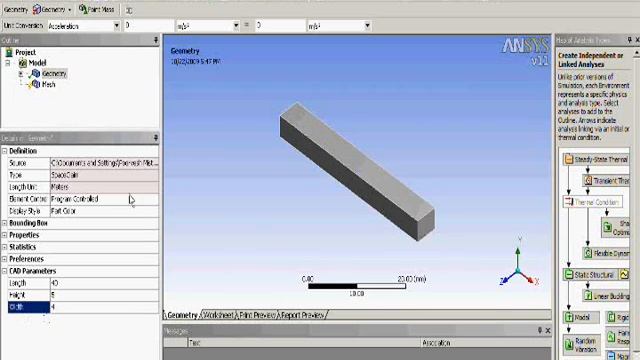 SpaceClaim+ANSYS смотреть онлайн