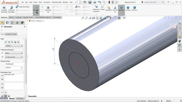 SolidWorks Tutorial Wooden toy Plane 11.Main Axle смотреть онлайн