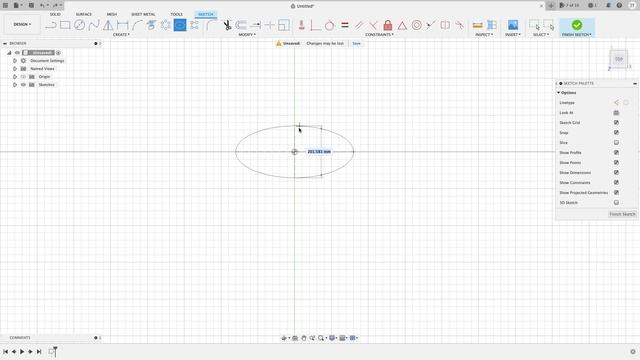 (Part.10) 2D Sketching (Ellipse). Fusion 360 for the absolute beginner help series. смотреть онлайн