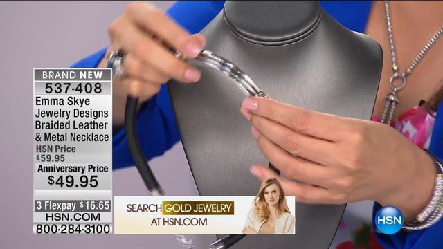 Emma Skye Jewelry "Street Smart" Leather Necklace смотреть онлайн