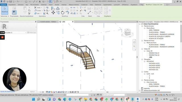 Gerando uma escada com patamar no Revit em 1min смотреть онлайн