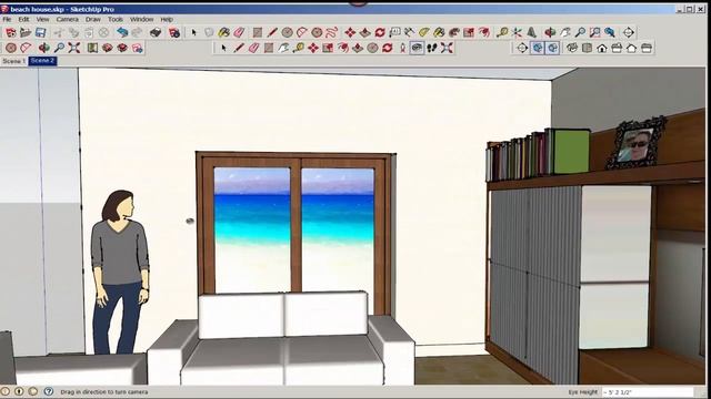 SketchUp: Position Camera, Look Around, and Walk Tools смотреть онлайн