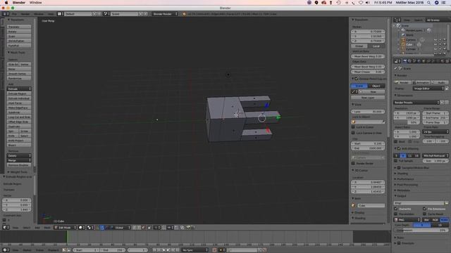Blender 3D how to Subdivide to create a Chair 2018 смотреть онлайн