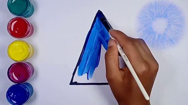 Bolalar Uchun Uchburchak Chizish  Drawing A Triangle For Kids  Рисуем треугольник для детей