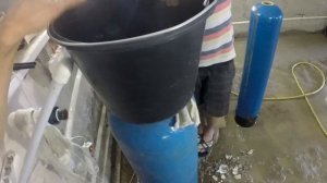 Перезасыпка водоочистки своими руками