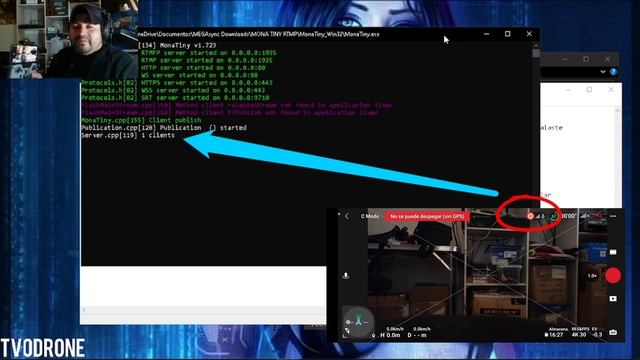 TRANSMITIR EN VIVO DESDE DJI USANDO MONATINY SERVER смотреть онлайн