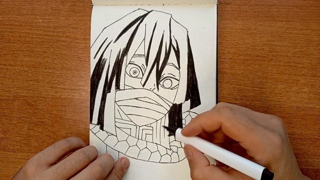 рисовать ОБОНАЙ клинок рассекающий демонов #drawing #demonslayer #anime