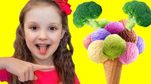 Детская Песня - Ты любишь брокколи с мороженым? Do you like broccoli ice cream?  Песенки с Лизой