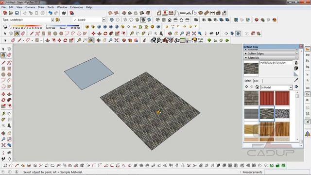CARA MENAMBAHKAN MATERIAL PADA SKETCHUP смотреть онлайн