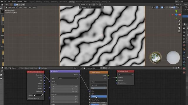 Procedure Wave Texture Quick Dynamic Overview (by Blender, Part 1)