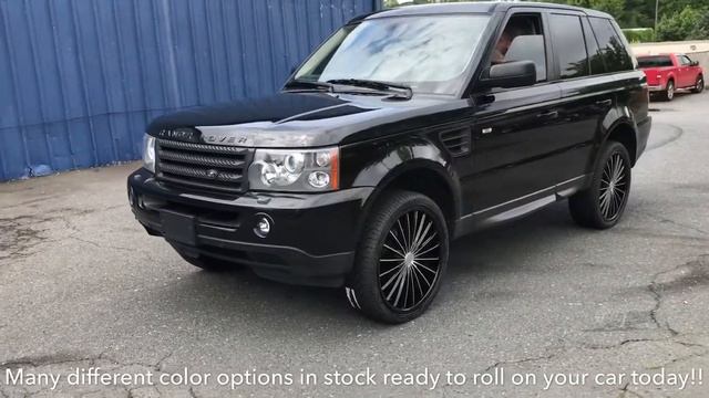 2008 Range Rover Sport sitting on 22" Kronik Kush Black and Machined wheels with 265/35-22 tires. смотреть онлайн