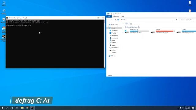 Hard Disk to speed up further | Defrag via Command Prompt | improves your PC's performance | смотреть онлайн