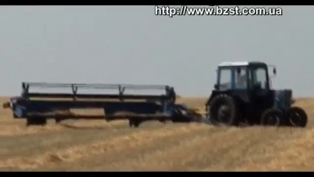 Работа  жатки и косилки