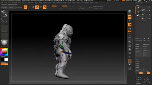 pinoy character 3d : KAPRE | ZBRUSH TIMELAPSE смотреть онлайн