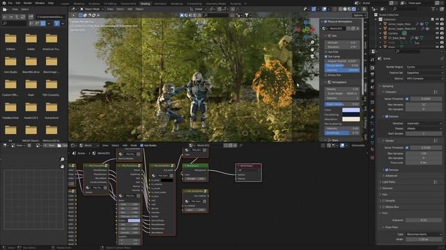How I Made THIS fantasy cross scifi Artwork using Blender смотреть онлайн