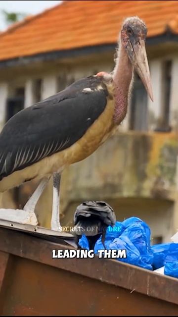 Marabou Storks: Guardians of Ecosystem Cleanliness #animals #birds #shorts смотреть онлайн