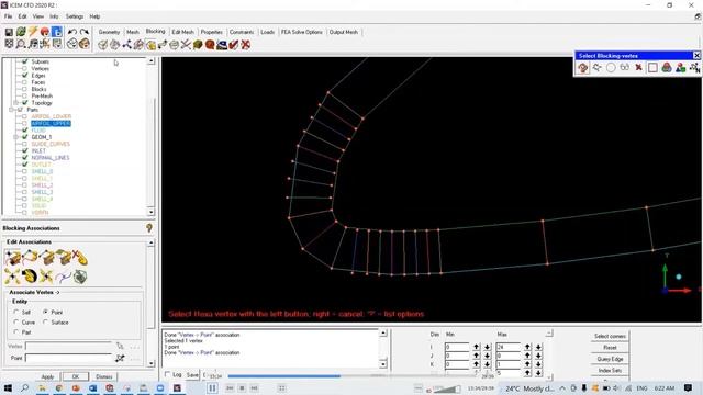 Structured Mesh Strategy (skewness problem) for Airfoils (S1223) - Part 3 ICEM смотреть онлайн