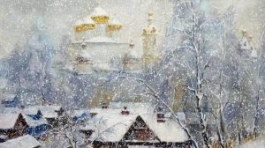 Снегопад на картинах художников