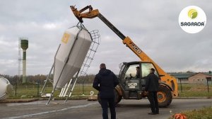 Установка бункеров для корма из стеклопластика | Оборудование SAGRADA